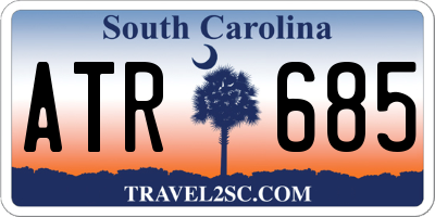 SC license plate ATR685