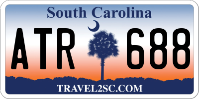 SC license plate ATR688