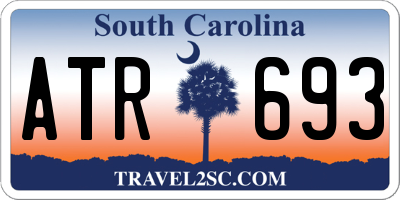 SC license plate ATR693