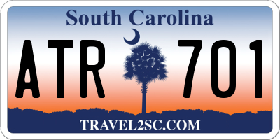 SC license plate ATR701