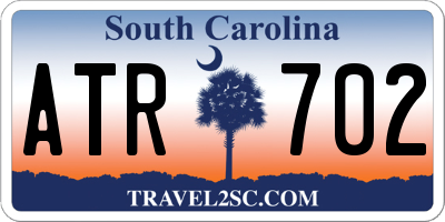 SC license plate ATR702