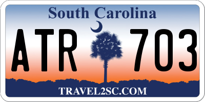 SC license plate ATR703