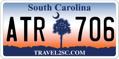 SC license plate ATR706
