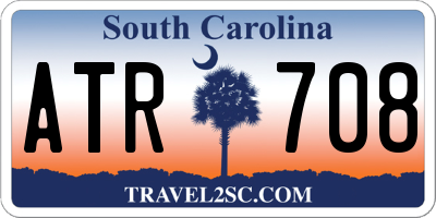 SC license plate ATR708