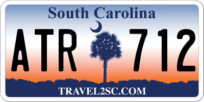 SC license plate ATR712