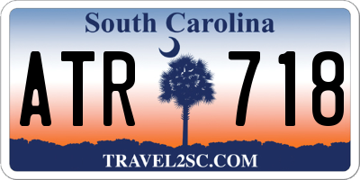 SC license plate ATR718