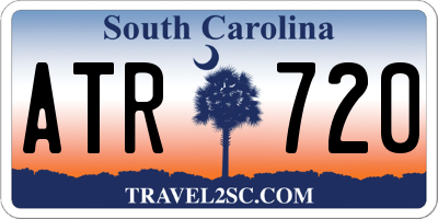 SC license plate ATR720