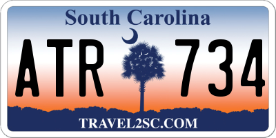 SC license plate ATR734
