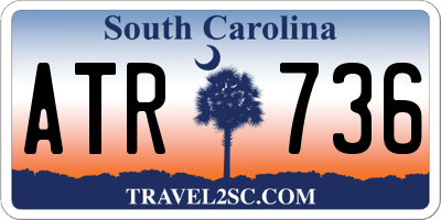 SC license plate ATR736