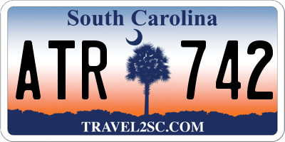 SC license plate ATR742