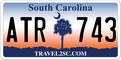 SC license plate ATR743