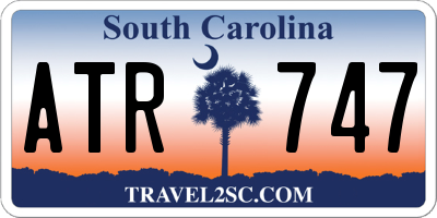 SC license plate ATR747