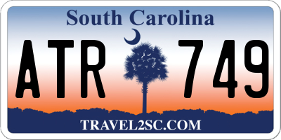 SC license plate ATR749