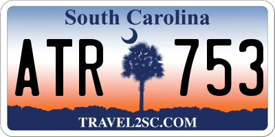 SC license plate ATR753