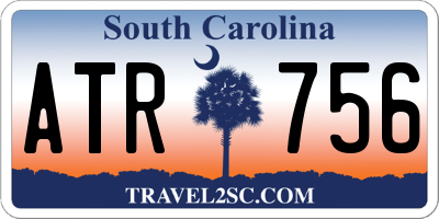 SC license plate ATR756