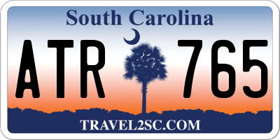 SC license plate ATR765
