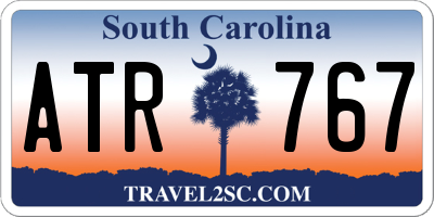 SC license plate ATR767