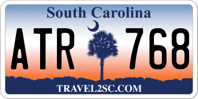 SC license plate ATR768
