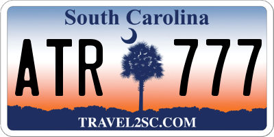 SC license plate ATR777