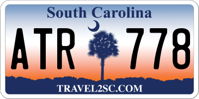 SC license plate ATR778