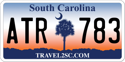 SC license plate ATR783