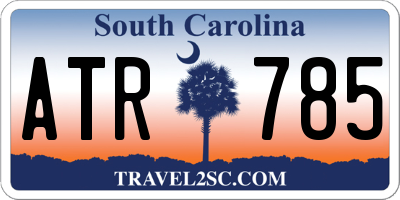 SC license plate ATR785