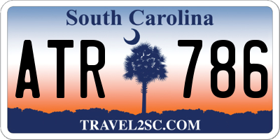 SC license plate ATR786