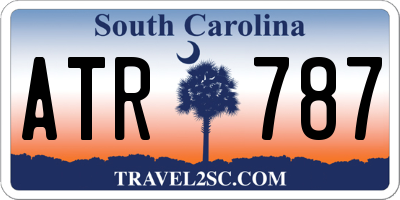 SC license plate ATR787