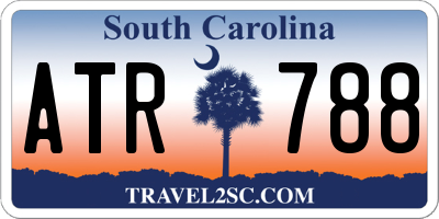 SC license plate ATR788