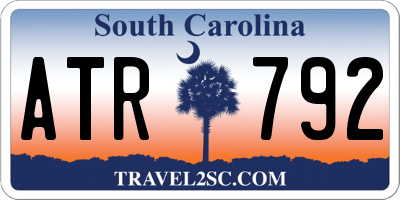 SC license plate ATR792