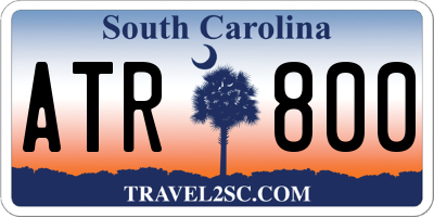 SC license plate ATR800