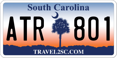 SC license plate ATR801