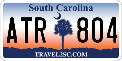 SC license plate ATR804