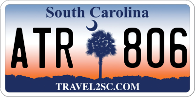 SC license plate ATR806