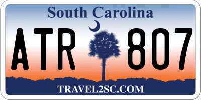 SC license plate ATR807