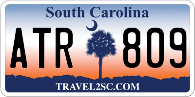 SC license plate ATR809