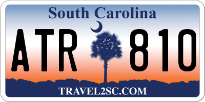 SC license plate ATR810