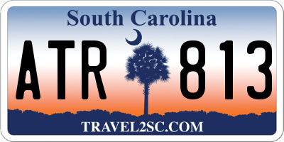 SC license plate ATR813