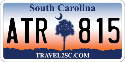 SC license plate ATR815
