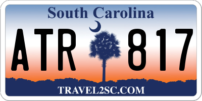 SC license plate ATR817
