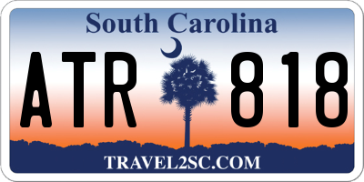 SC license plate ATR818