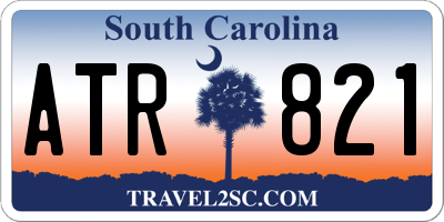 SC license plate ATR821