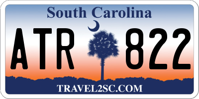 SC license plate ATR822