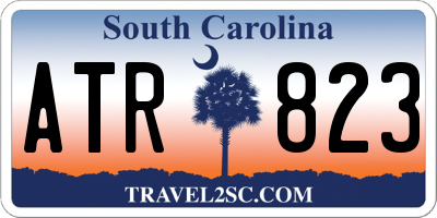 SC license plate ATR823