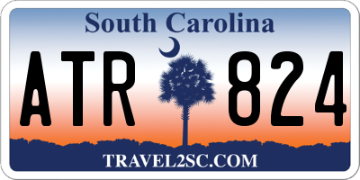 SC license plate ATR824