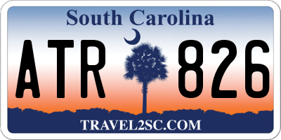 SC license plate ATR826
