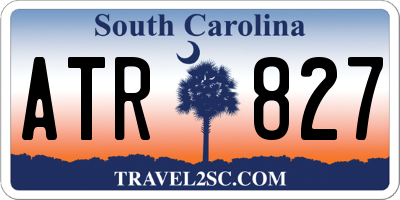 SC license plate ATR827