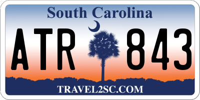 SC license plate ATR843