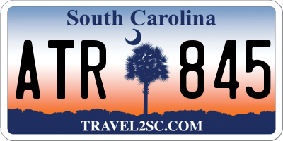 SC license plate ATR845