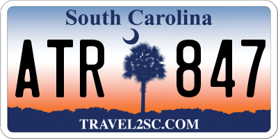 SC license plate ATR847